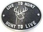  live to hunt hunt to live medium oval belt buckle