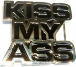  kiss my ass belt buckle