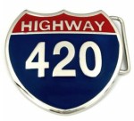  highway 420 belt buckle