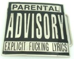  parental adversory explicit fucking lyrics belt buckle