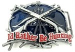  id rather be hunting belt buckle