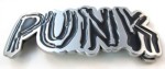  punk word cut out belt buckle